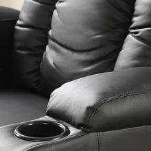 Rukwa Faux Leather Heated Massage Recliner Chair